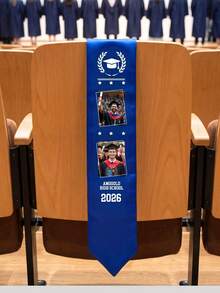 Customized Graduation Sash, Personalized Graduation Made Of Custom Ribbon, Completed Personalized Design In 2026, For Graduation Gown - Can Customize Text, 2026 Graduation Honor Gown, Photos And Names On Ribbon,Gift For Friends, Family, And Graduates - Multicolor - View 6