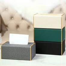 Chất liệu và kiểu dáng cao cấp, miệng hộp rộng, chống thấm nước, màu xám, phù hợp để trên bàn cà phê phòng khách, bàn trang điểm phòng ngủ và bàn làm việc văn phòng. - Màu xám đen - Xem 10