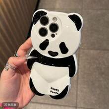 Cute Smooth Water Decal 3D Panda Phone Case, Suitable For IPhone 17/17 Pro/17 Pro Max/16/16 Pro/16 Pro Max/15/15 Pro/15 Pro Max/14/14 Pro/14 Pro Max/13/13 Pro/13 Pro Max, Adorable Panda Phone Case - Multicolor - View 6