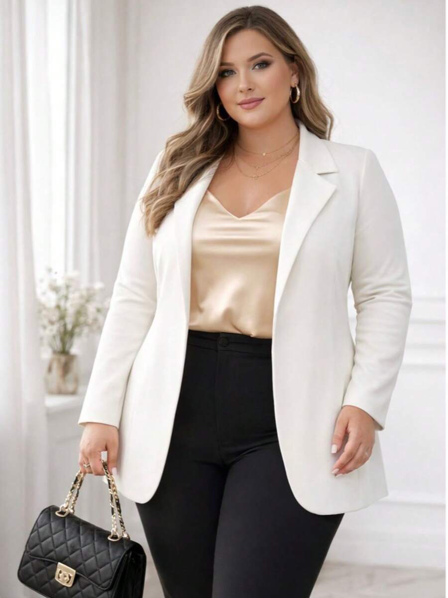 Women's Max Blazer Plus Size G1 G2 G3 - White - View 1