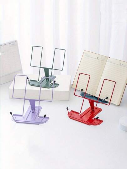 1 Set de Atril y Organizador de Escritorio Plegable, Soporte de Escritorio Portátil para Oficina y Lectura, Soporte para Escribir, Soporte para Teléfono y Tableta, Regalo Ideal para Amigos/Niños, Útiles Escolares Perfectos, Estudiantes, Uso Escolar/Oficina