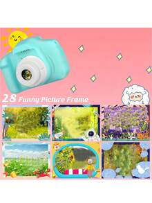 YAIUZGOO 1pc 1080P Digital Camera With 2-Inch Screen, Christmas/Birthday Gift, Cute Portable Camera Toy, Unisex, 150mAh - Mint Green - View 4