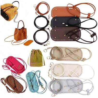 3pcs Handbag Making Kit With PU Wallet Additions - Available In 3 Colors, DIY Purse Making Cute Accsesories