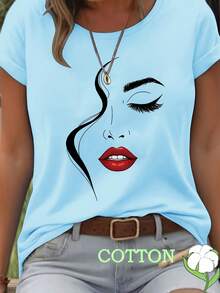 Women T-Shirts - [White] - View 6