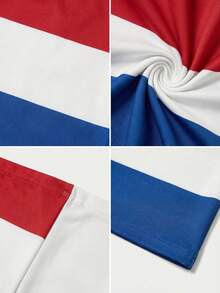 Top corto sin tirantes y sin espalda con estampado de la bandera de los Países Bajos, adecuado para deportes casuales en verano y primavera, partidos de fútbol y eventos de la Copa del Mundo - Países Bajos - Ver 8