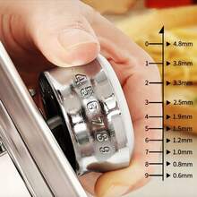 5-In-1 Manual Pasta Maker, Multi-Functional Noodle Machine With Various Cutting Blades For Making Italian Pasta, Dumplings, Wonton, Lasagna - Silver - View 6