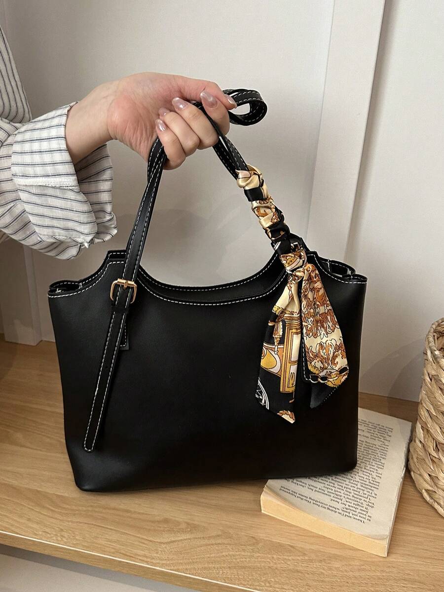 Large Capacity Handbag For Women, New Arrival Minimalist Commuting Shoulder Tote Bag