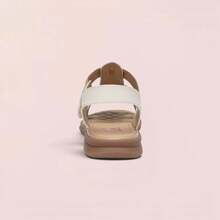 ZULIZ 女士编织带舒适步行凉鞋，透气软底防滑休闲鞋 - 米色 - 查看 7