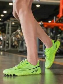 Men's Aqua Shoes, Barefoot Five Fingers Water Shoes, Lightweight Breathable Water Shoes For Summer, Suitable For Beach, Resort, Party, Camping, Surfing, Swimming, Indoor Fitness, Yoga, Jumping Rope - Fluorescent Green - View 6