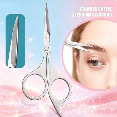 Kéo chuyên nghiệp bằng thép không gỉ, thiết kế tiện dụng, lưỡi dao độ chính xác cao, sắc bén và bền bỉ, thích hợp để tỉa lông mày, lông mi và tóc, lý tưởng cho sử dụng trong salon, lựa chọn quà tặng hoàn hảo, phù hợp cho cả nam và nữ.