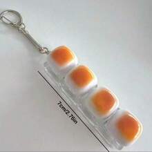 1pc Exquisite Caramel Bread Shaped Keychain Versatile Stress Relief Fidget Toy Mechanical Keyboard Switch Tester Keyring Desktop Decor Phone Charm Creative Novelty Anti-Anxiety Finger Toy EPMF - 多色 2 - 查看 10