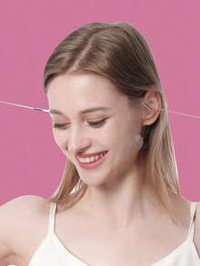 60pcs V-Shaped Face Lifting Tapes, Invisible Matte Skin Tightening Tapes With 8pcs Lifting Strings - Clear - View 6