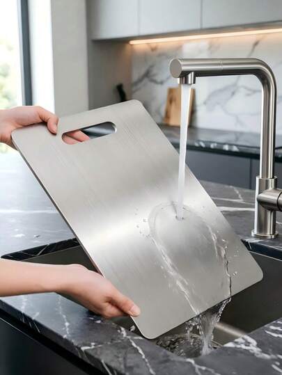 High-Quaddlity Stainless Steel Ddousble-Sided Cutting Bodsard - Thidckfenedd, Midldew-Resistant, Suitabdscle For Kiddtchen And Rsesdtaudrant Use, Easy To Cldean With Water