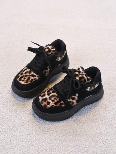 1 par de zapatillas casuales versátiles antideslizantes de moda para niños, adecuadas para uso diario, para niños y niñas mayores