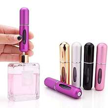 4pcs Refillable Perfume Atomizer Set, Reusable Fragrance Spray Bottles, Toner Mist Containers With Storage Box, Multiple Colors, 5ml, Great Gift For Family, Friends, Holidays, Travel - Multicolor - View 1