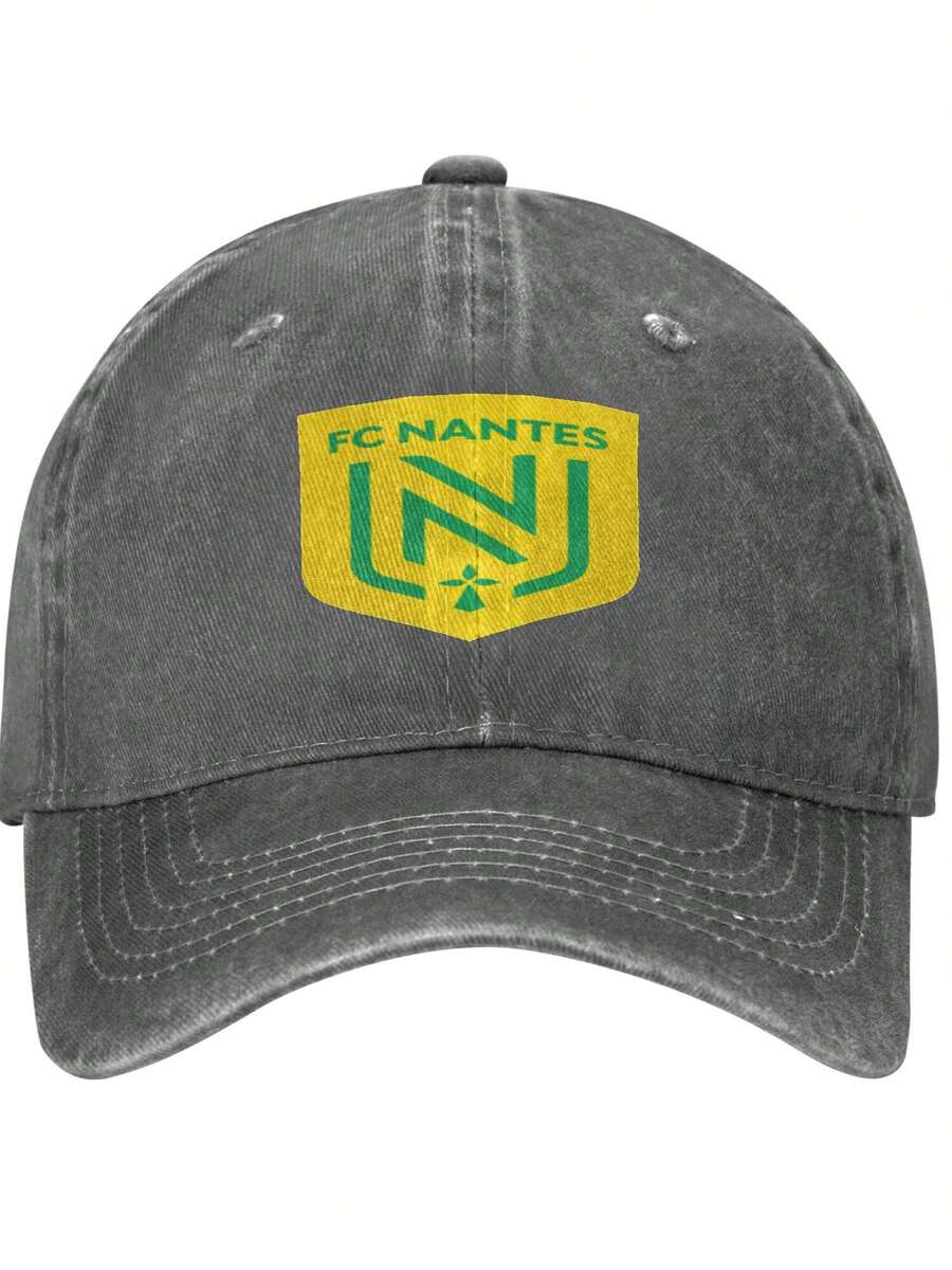 FC Nantes Fashionable Versatile Casual Baseball Caps For Men And Women, Sun Hats For Outdoor Outings, Travel, Hiking And Fishing - 灰色 - 查看 1