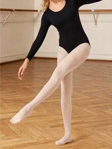 1 chiếc quần tất ba lê nữ 40D, siêu mềm, hở ngón, thích hợp cho khiêu vũ, legging và tất gợi cảm, siêu co giãn và thoáng khí, hoàn hảo cho ba lê, yoga và pilates. - Màu Hồng baby - Xem 3