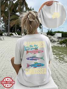 Women T-Shirts - [White] - View 8
