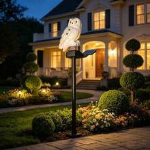 Solar Powered Owl Pathway Lights - Waterproof LED Outdoor Decor For Patio, Camping And Weddings - Perfect Gift For Holidays - Owl - View 3
