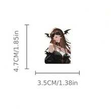 60 miếng dán hình minh họa cô gái anime, hình vẽ chất lượng cao về các cô gái anime xinh đẹp, miếng dán thẩm mỹ 2D. - A - Xem 5