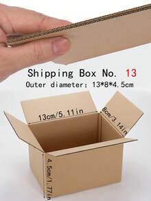 5个4-13磅瓦楞纸箱，5层加固/3层超强，DIY礼品包装盒，适用于小件物品运输，棕色瓦楞纸箱带盖，适用于邮寄包装、礼品、蜡烛、香水、杯子、手工艺品、产品包装 - 紙箱 - 查看 23