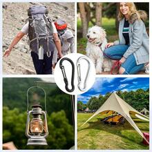 8/15 pièces Mousquetons à pression de printemps - Mousquetons multifonctionnels, convenant pour le camping, la randonnée, les voyages, la pêche et autres activités de plein air, ainsi que pour accrocher les laisses de chien, les clés et autres articles - Taille unique - Voir 4