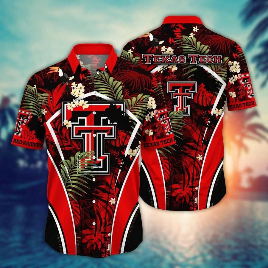 Texas Tech Red Raider  Flower Hawaii Shirt For Fans Style 31 - Nhiều màu - Xem 1