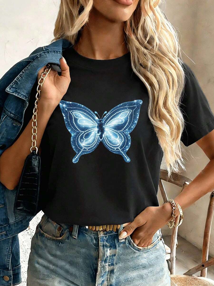 Women T-Shirts - Black - View 1