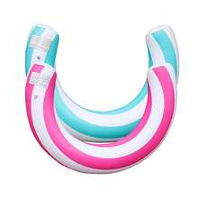 1 chiếc phao bơi bơm hơi hình chữ U kẻ sọc mới, thiết kế cong, phao bơi bằng PVC dày, thích hợp cho mùa hè. - Nhiều màu - Xem 8