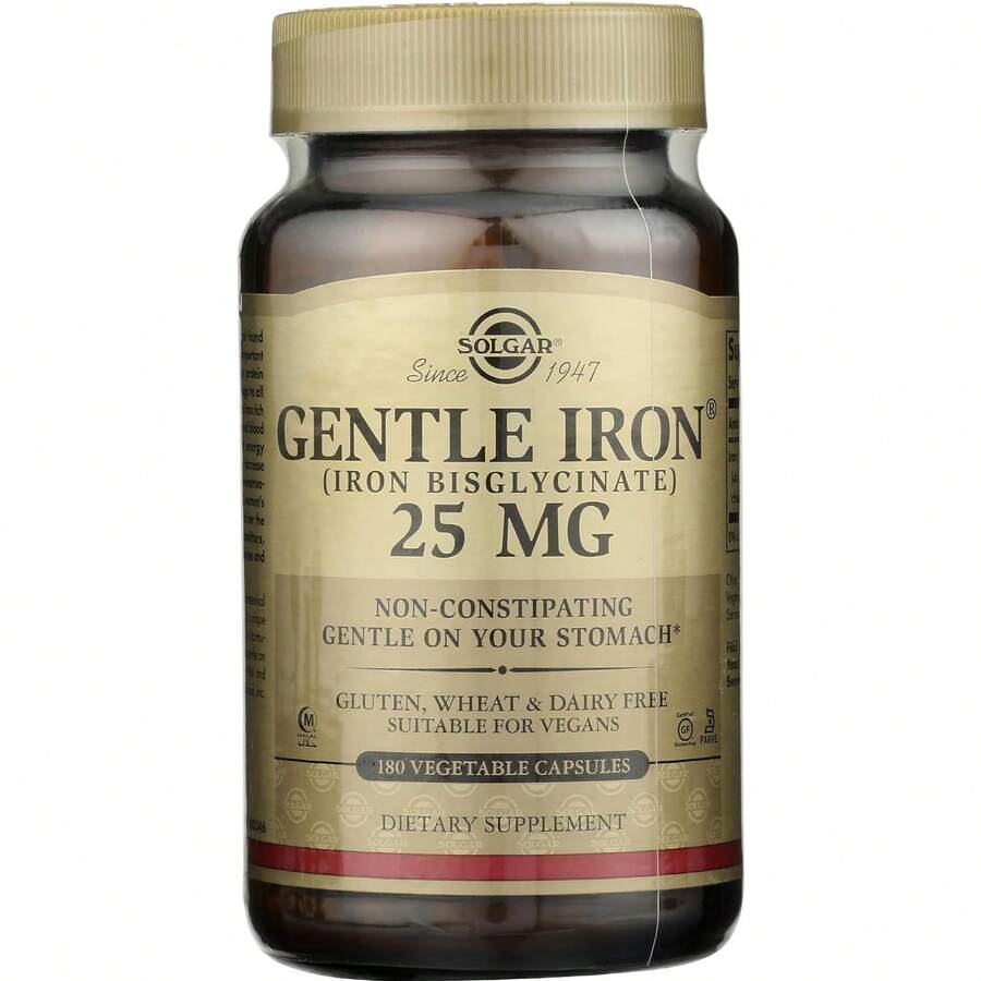 Solgar Gentle Iron, Ideal For Sensitive Stomachs, , 180 Count - 180個裝 - 查看 1