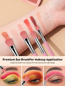 12件套粉色银色化妆刷套装 - 彩色 - 查看 4