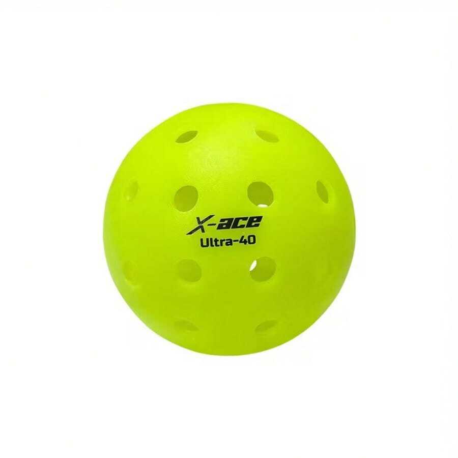6顆/12顆 X-ACE PRO 40孔 74mm 一體成型專業匹克球,比賽球 - 綠色 - 查看 1
