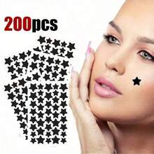 2000/400/200/40 adesivos decorativos de estrela de cinco pontas, ideais para decoração de festas e eventos. Design fofo de estrela de cinco pontas, mini adesivos à prova d'água e resistentes ao suor. - Preto - Ver 7