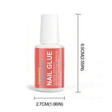 LIMEGIRL Pegamento de uñas súper fuerte, Set de 3 piezas de 8ml/botella, Adhesivo para uñas de secado rápido, Adhesivo impermeable y de larga duración adecuado para uñas postizas - Juego de 3 pegamentos para uñas - Ver 8