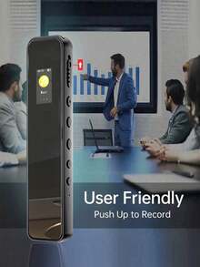 YAIUZGOO Portable Recording Device, Small Digital Voice Recorder With Playback Function, Noise Reduction High-Fidelity Sound Quality, Suitable For Lectures, Meetings, Classrooms, Long-Duration Recording, Supports MP3 Music Playback - View 6