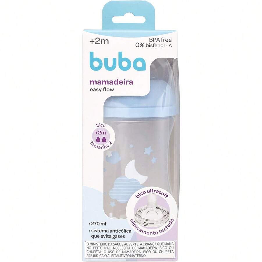 Buba Easy Flow Cloud Baby Bottle 270 Ml Or 330 Ml - Boy And Girl White, Blue Or Pink - 270毫升 - 藍色 - 查看 1