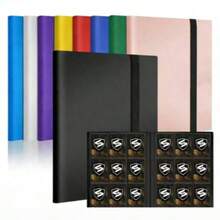 9 Pocket Card Binder, Trading Card Album, Photocard Holder, TCG Card Storage, MTG Card Binder, Sports Card Collection Book,Elastic Strap Card Organizer, Gift For Card Collectors,Daily Storage And Collection,Holiday And Birthday Gifts - Multicolor - View 11