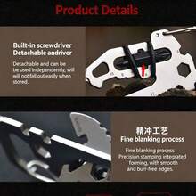 1pc Outdoor Multifunctional Backpack Accessory - Keychain Tool, Portable Pocket Tool Suitable For Daily Use, Gift For Men - Men's First Choice - View 5