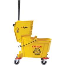 Commercial Mop Bucket With Wheels, 26 Quart, Yellow - 26 Quart + Amarillo - Xem 2