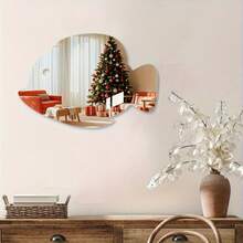 20cm Self-Adhesive Acrylic Mirror Wall Decor, Suitable For Halloween Party Decoration, Designed As Gaming Console - 1PC - View 10
