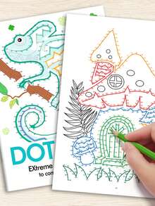 32 Pages Dot-To-Dot Drawing Book, Connect The Dots To Complete The Patterns, Pen Control Training, 32 Animal Themes, A Creative Educational Activity Book Focused On Fun Learning Adventure Activities That Enhance Attention, Birthday/Festival Gifts - White - View 10