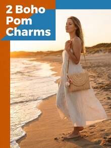 Summer Beach Straw Clutch Bag,Ladies Casual Wicker Handbags,Vacation Casual Straw Clutch Crossbody Bag,Straw Beach Shoulder Crossbody Bag,Straw Woven Wallet, Minimalist Straw Bag,Envelope Woven Summer Small Clutch, Wicker Bag With Wrist Strap,Bohemian Summer Beach Straw Purse,Casual Portable Handmade Simple Elegant,Cute Crossbody Bag With Hairball Hanging, Eye-Catching Beach Bag Summer, Summer Straw Beach Bag For Women, Hottest Beach Bags For Women,Beach Essentials Women Bags For Vacation & Holiday,Summer Bag For Travel,Summer Essentials[US Local Warehouse]The Best Gift Choice, Birthday Gift - Nhiều màu - Xem 4