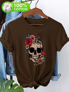 Women T-Shirts - [White] - View 6