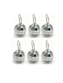 1 pieza Bola de discoteca 4D - Bola de discoteca surtida, bola de discoteca redonda de metal plateado adecuada para fiestas con tema de los años 70 y 80, decoraciones de cumpleaños, Año Nuevo, Halloween, vacaciones, bola de espejo de discoteca, bola de discoteca colgante divertida y genial de varios tamaños - Decoración de fiesta grande, diseño de fiesta, bola de espejo colgante para iluminación de discoteca para DJ, club, escenario, bar, fiesta de boda, decoración de vacaciones - Esfera de espejo de cristal - Ver 15