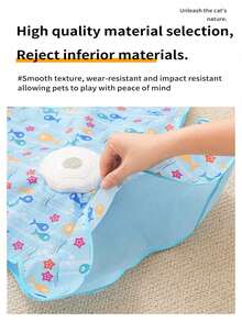 Rechargeable Interactive Cat Toy, Indoor Cat Hide And Seek Feather Teaser Wand With 3 Modes, Pet Exercise Toy, Automatic Rotating Cat Toy, Pet Gift - Multicolor - View 7
