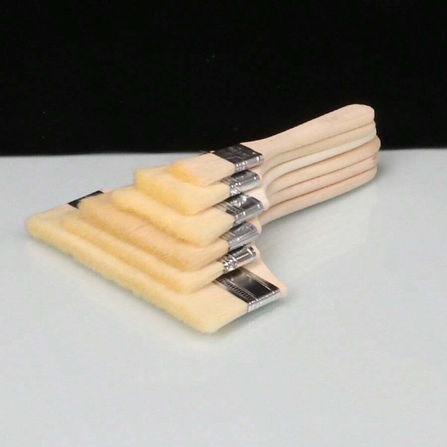 0.8mm Thin Handle Wooden Soft Bristle Paintbrush, Suitable For Baking, Grilling - 2 Inches - View 1