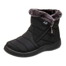 Botas De Nieve Impermeables Para hombres De Invierno - Negro - Ver 11