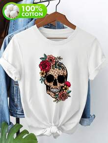 Women T-Shirts - [White] - View 1