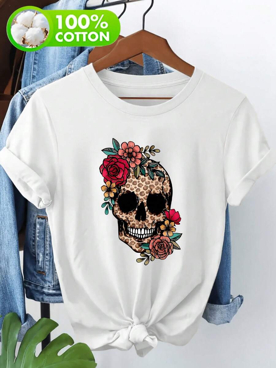 Women T-Shirts - [White] - View 1