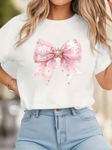 Women T-Shirts - [White] - View 2